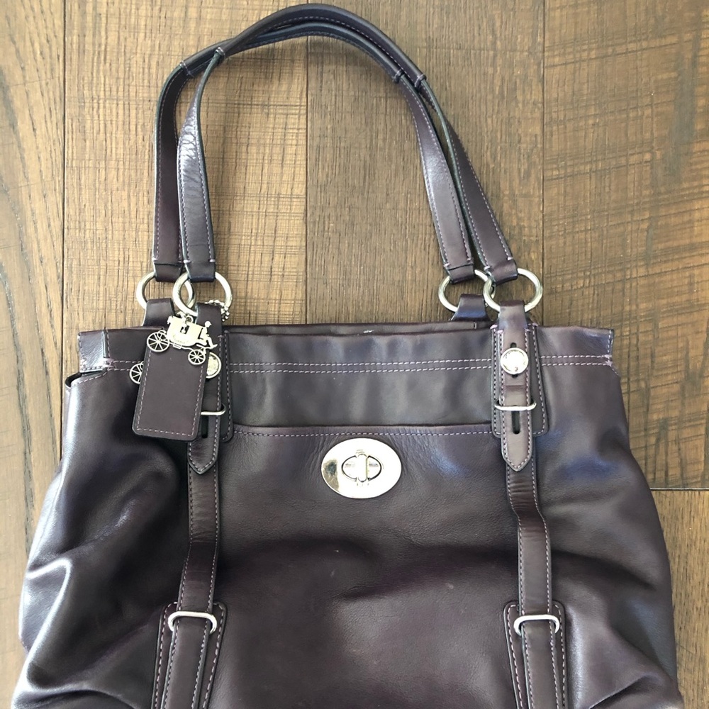 Purple Coach Bag